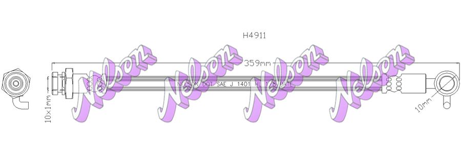 LH Front Brake Hose LH Front Brake Hose